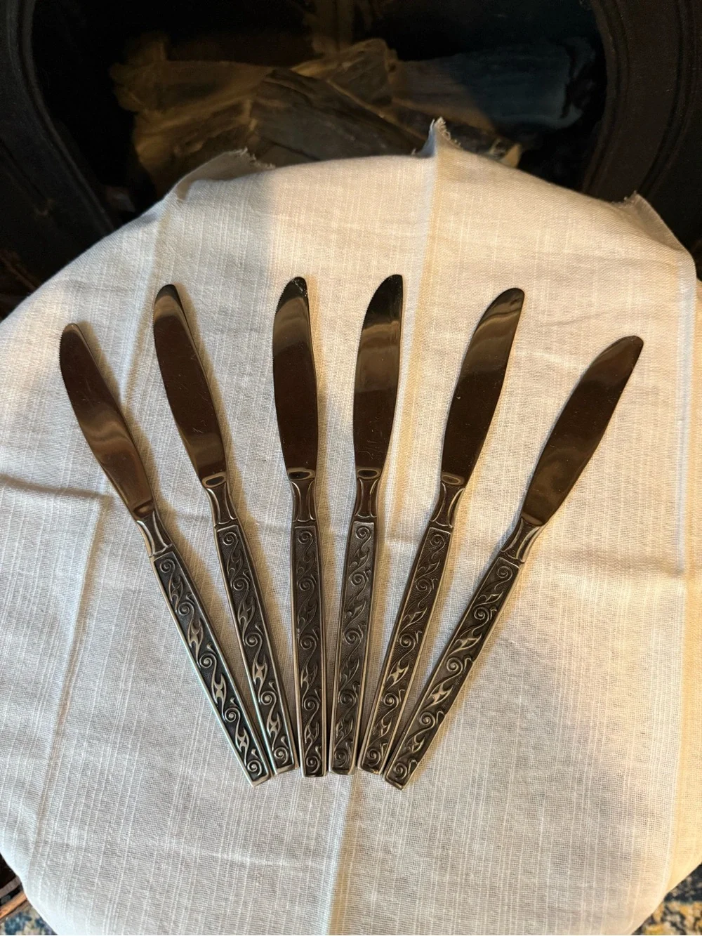 Vintage Oxford Hall Palo Alto Butter Table Knife Set - 6 Piece